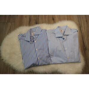 CORDONE Sartoria Su Misura Made in Italy 18/45 Men's Dress Shirt lot (2)